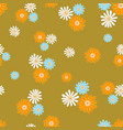 seamless repeating background of daisies vector image