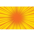 sun comic book retro pop art background vector image