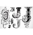 vintage traced woodcut vector image vector image