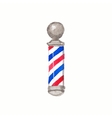 barber pole watercolor poles on the white vector image