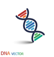dna deoxyribonucleic acid symbol double strand vector image