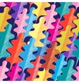 seamless pattern autumn oak leaves vector image