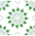seamless pattern of peacock feathers mandala vector image vector image