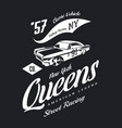 vintage muscle car logo vector image