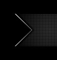 black carbon fiber background with text space vector image vector image