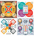 business infographic templates concept vector image