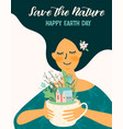 earth day template for different uses vector image