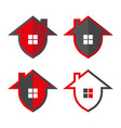 home security in form shield vector image