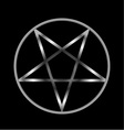 Pentacle- Religious symbol of satanism Royalty Free Vector