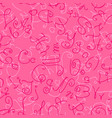 abstract seamless background with alphabet vector image