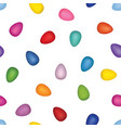easter egg seamless pattern spring holiday vector image vector image