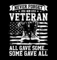 never forget all gave some some gave all vector image