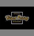 black friday discount sale promo sticker label vector image