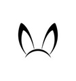 bunny ear icon design template isolated vector image vector image