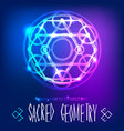 abstract background with sacred geometry vector image