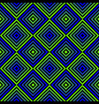 geometric seamless pattern with green and blue vector image