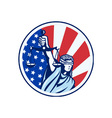 scales of justice flag retro vector image vector image