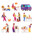 pet service set vector image