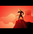 zeus the father gods and men vector image vector image