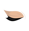 logo of eyelashes stylized hair abstract lines vector image vector image