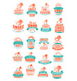 summer holidays or vacation trip icons vector image