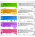 torn paper progress option background vector image