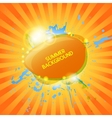 abstract hot summer background vector image vector image