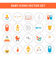 baby icons vector image