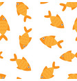 fish sign icon seamless pattern background vector image