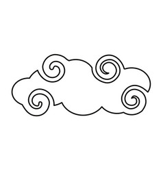 Isolated cloud design Royalty Free Vector Image