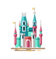 magical castle fabulous palace vector image