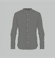 mens black dress shirt vector image vector image