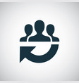 team icon for web and ui on white background vector image