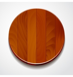 Wood circle isolated Royalty Free Vector Image