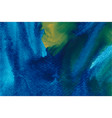 blue and yellow watercolor background vector image vector image
