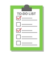 flat plan check list icon vector image