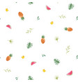 watercolor tropical pineapple pattern vector image