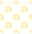 yellow marker sun seamless pattern vector image vector image