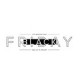 black friday banner design vector image vector image