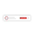 media avatar frame for banner design channel web vector image