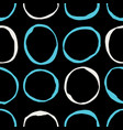 sketchy circles seamless pattern vector image