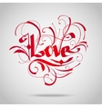 vintage lettering love vector image vector image
