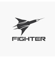 fighter plane vector image
