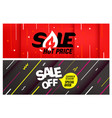 red and black special offer banners vector image