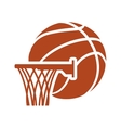 basket ball and basketball design vector image