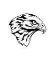 eagle head silhouette image vector image vector image