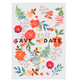 wedding background with floral background vector image