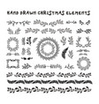 collection hand drawn design elements vector image
