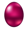 red easter egg vector image