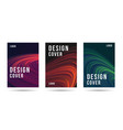 set artistic posters or brochure covers web vector image vector image